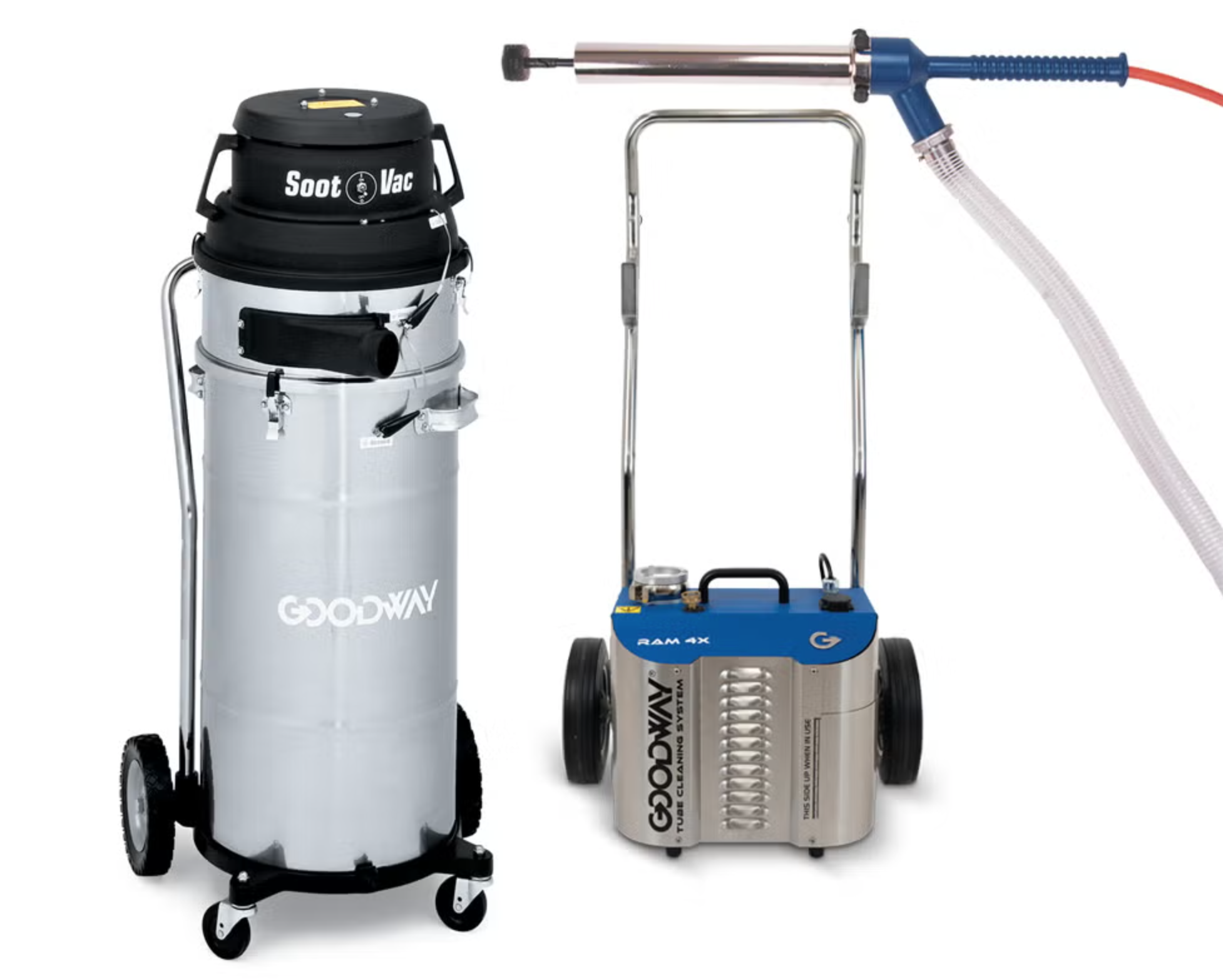 RAM 4X Rotary Tube Cleaner Kit with Trolley & Vacuum